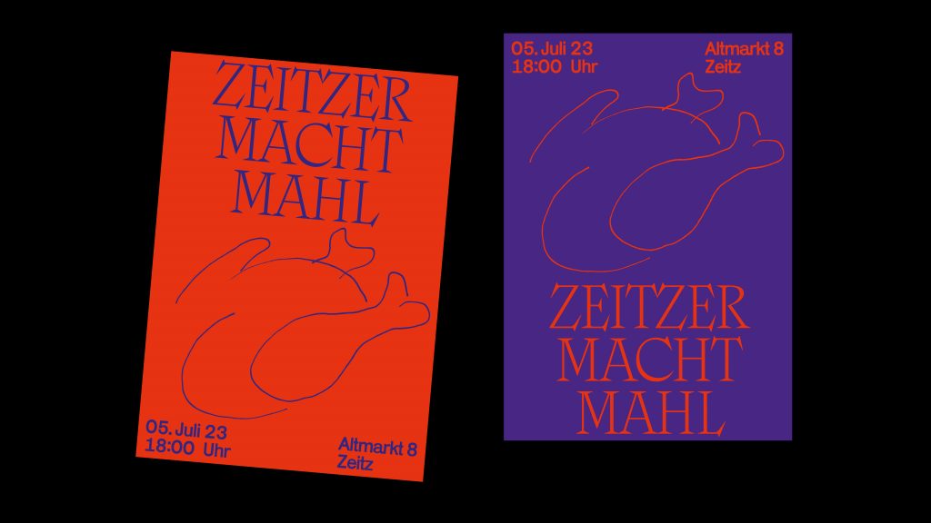open space zeitz 2023 – Corporate Design Insignien der Macht, Machtmahl, Jule Orlik